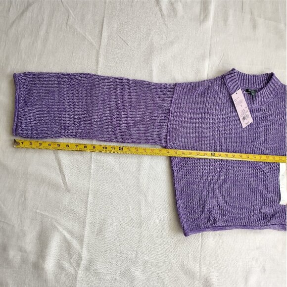 Wild Fable Women's Crewneck Boxy Pullover Knit Sweater Drop Shoulder Long Sleeve - Picture 5 of 9